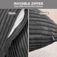 thumbnail image 4 of Deconovo Corduroy Fundas de cojines Juego de 4 – Machine Washable Home Decor for Sofa, Dormitorio | Dark Green, 12x20 Inch, 4 of 7