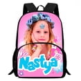thumbnail image 4 of Mochilas para niños Like Nastya, regalo de cumpleaños para estudiantes, mochilas escolares para niños, mochilas duraderas de gran capacidad para acampar, 4 of 5