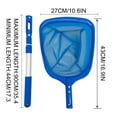 Vekome Swimming Pool Leaf Skimmer Net, with 3 Sections Telescopic
