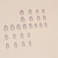 thumbnail image 4 of Fofosbeauty 24pcs Press on Nails, 2024 Fake Nails Coffin Tips Design,Almond Solid Color Cat's Eye White, 4 of 9