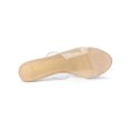thumbnail image 4 of BLISSFUL STEP Sandales à Talons Aiguilles à Bride Transparente pour Femmes Nude 8, 4 of 7