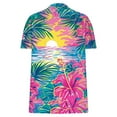 thumbnail image 6 of DDAPJ pyju Blouse for Women Dressy Casual Puff Short Sleeve Boho Tops Fashion Floral Crew Neck Tunic Shirts 2025 Summer Clothes Lightning Sales of The Day Multicolor L, 6 of 8