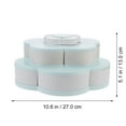 thumbnail image 2 of Raindrops Flower Shape Storage Container PP Material Creative Rotating Candy Box for Home Kitchen Organization 1 Pc, 2 of 8