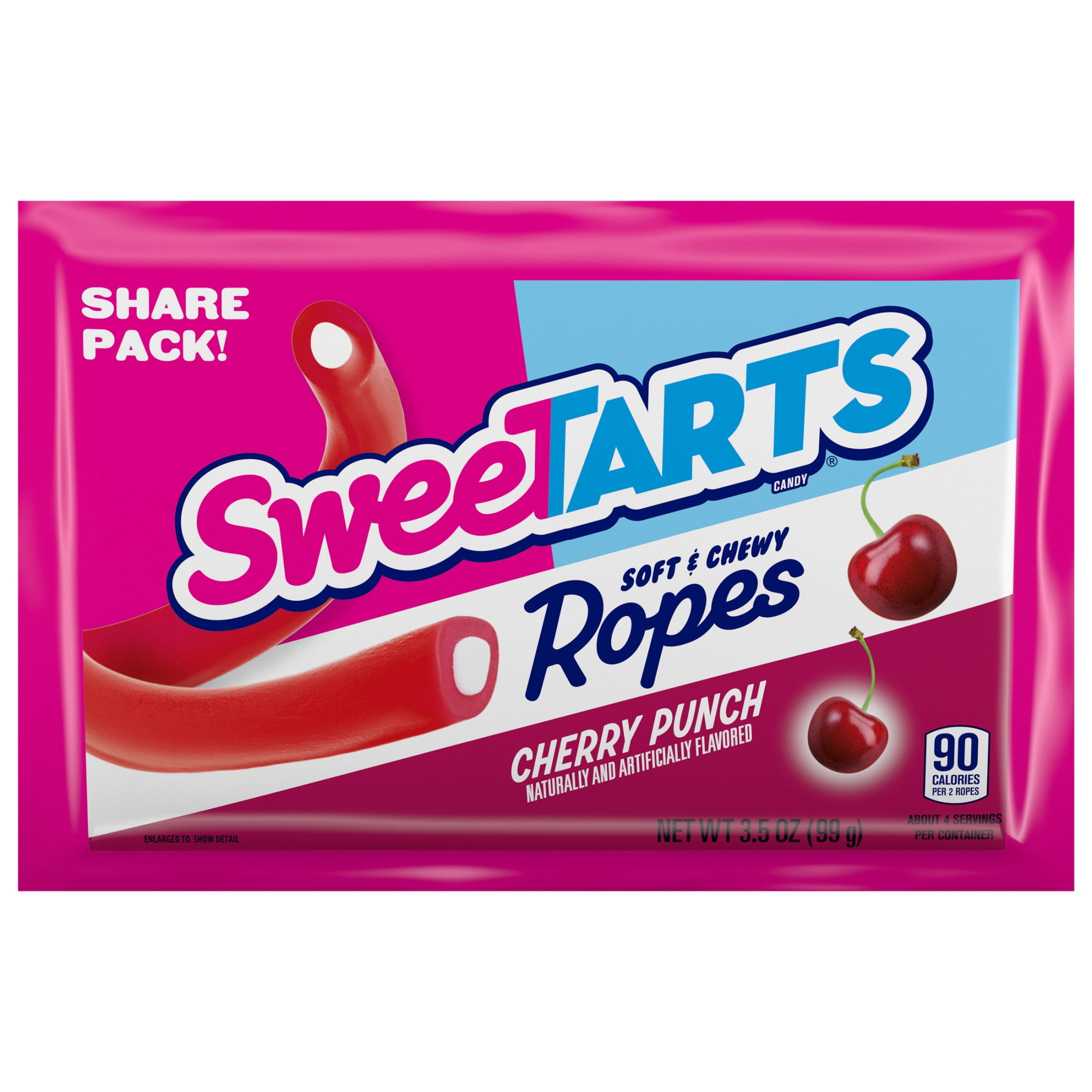SweeTARTS Ropes, Candy, Cherry Punch, Soft and Chewy, 3.5 oz SweeTARTS Ropes, Candy, Cherry Punch, Soft and Chewy, 3.5 oz