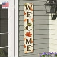 thumbnail image 4 of My Word! Welcome Leaves & Acorns Porch Board Welcome Sign & Porch Leaner for Front Porch Deck Patio or Wall - Indoor Outdoor Farmhouse Rustic Vertical Home Decor 8"x46.5", 4 of 5