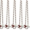 42" Crawfish with Boots Mardi Gras Beads (Dozen) - 12 Necklaces