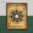 thumbnail image 3 of Ojo de Horus, pentagrama, diosa espiral, pintura en lienzo, Wicca, Rueda del Año, arte de pared, encanto de bruja, Póster Artístico impreso, decoración del hogar, 3 of 4