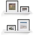 thumbnail image 3 of Greenco Wall Mounted Floating Shelves, White, 3 of 3