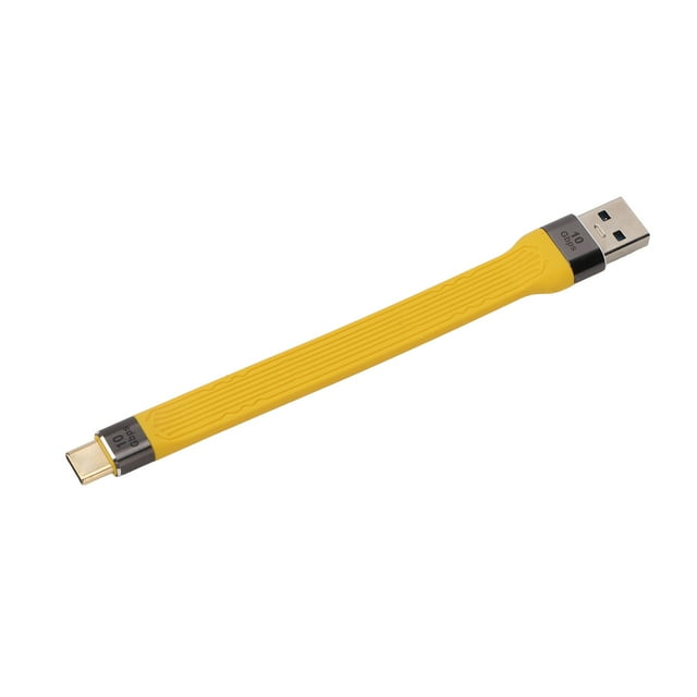 Cable USB C Corto, Cable USB A Corto De 10Gbps A USB C Transmisión Eficiente PD 100w 5A Carga Rápida Pequeña Portátil Para Tableta
