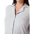 thumbnail image 4 of Ingrid & Isabel For Every Belly Women's Maternity Rib Button Down Sleepshirt, Sizes S-XXXL, 4 of 6