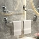 thumbnail image 2 of Toallero retráctil con ventosa | Estante de esquina ajustable giratorio | Almacenamiento de zapatos y toallas | Organizador de baño expandible sin taladro | Fuerte sujeción | Ahorro de espacio, 2 of 3