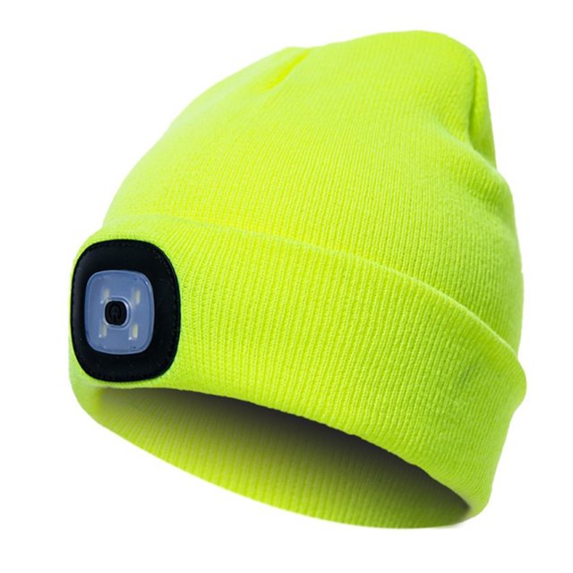 Interfaz USB Deporte Sombrero de tejer Lámpara Otoño Invierno Temporada Deporte al aire libre Pesca Abanopi Lámpara Head Cap