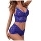 thumbnail image 1 of Conjunto de lencería Sexy para mujer, ropa interior con estampado de flores de encaje fino, correa de hombro ajustable para mujer, copa triangular Bralettle Tan Jianjun  unisex, 1 of 2