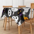 thumbnail image 4 of Duangreer Happy Halloween Rectangle Tablecloth, Cat Ghost Pumpkin Print, Table Cover with Waterproof Wrinkle Resistant for Party Decors, 60 x 84 Inch, 4 of 6