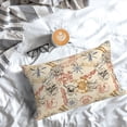 thumbnail image 5 of Pofeuu Vintage Nautical Print Polyester Microfiber Plush Pillowcases, Super Soft and Cozy Pillow Case Covers with Envelop Closure（Pillow core not included）-20"x30", 5 of 6