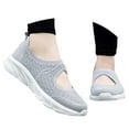 thumbnail image 3 of Womens Shoes,Comfortable Shoes Knitted Mesh Soft Bottom for Casual Wear Comfortable Shoes for Shallow Mouth,Shoes for Women,Grey,6.5, 3 of 9