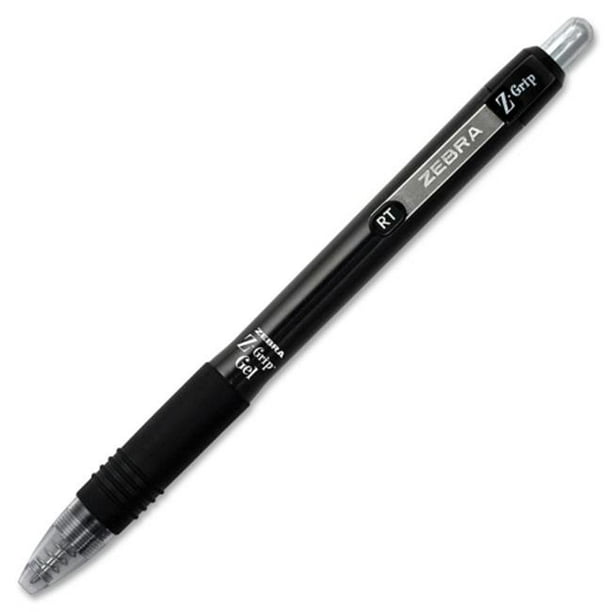 Zebra Pen Corp. 42410 Z-Grip Rétractable Gel Stylo&44; Encre Noire. Medium&44; Douzaine