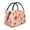 Cow Flower And Heart, variant on Vsdgher Cow Print Insulated Reusable Bags with Sturdy Zipper and Handles, Foldable Totes for Hot or Cold Food Bring or Delivery