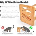 thumbnail image 4 of Elevated Slanted Feeding Bowl for Cat&French Bulldog,Pet Food and Water Bowl with Adjustable Bamboo Stand,Anti Slip Dog Cat Bowl ShopWise Round, 4 of 8