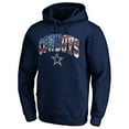 thumbnail image 2 of Men's Navy Dallas Cowboys Banner Wave Pullover Hoodie, 2 of 3