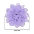 thumbnail image 2 of Uxcell 3.9" Chiffon Flowers Mesh Fabric Flowers Sewing Fabric Appliques Lavender 10 Pcs, 2 of 6