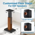 thumbnail image 2 of Soportes de altavoz Aiweiwa regulables en altura para KEF LS50 Meta, 2 of 7