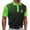 #1 Black, variant on KIHOUT Men's Polka Dot Print Golf Polo Shirt, Quick-Dry Mesh Short Sleeve Top with Color Block Raglan Sleeves & Golfer Graphic