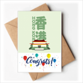 thumbnail image 1 of Hong Kong Construction Representative Sobre de la Carta de felicitación de la tarjeta de matrimonio, 1 of 4