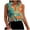 *2-Multicolor, variant on Women's Tropical Palm Leaf Sleeveless Button Down Shirt,Ladies Lapel Foral V-Neck Blouse,Breathable Summer Beach Vacation Tops For Women,Multicolor,S-3XL