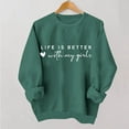 thumbnail image 2 of Busydd Valentines Tops for Women Trendy Comfy Love Heart Sweatshirt for Women Casual Long Sleeve, 2 of 6