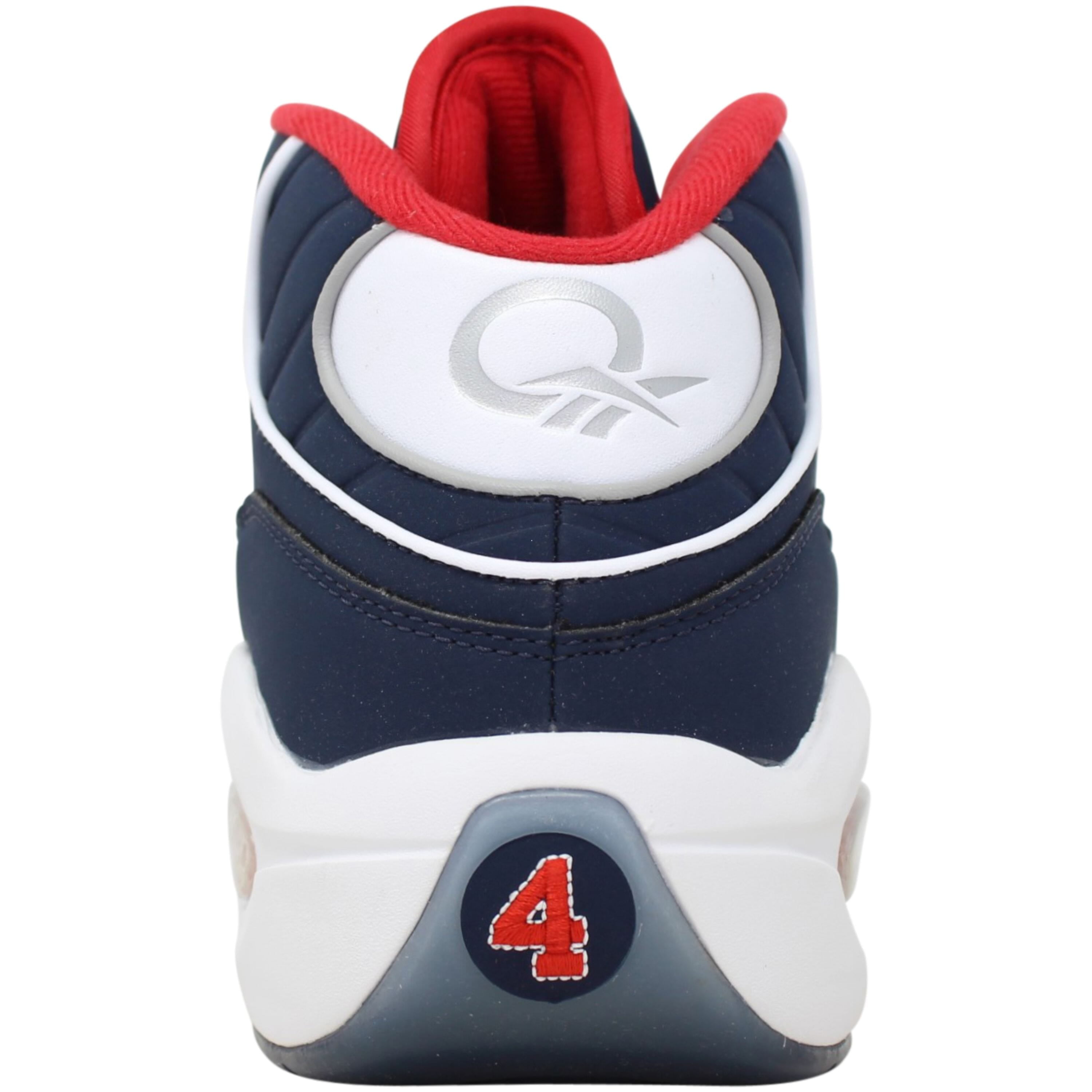 red white and navy blue basketball shoes
