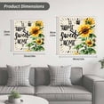 thumbnail image 5 of Sunflower Wooden Wall Clock Silent Non Ticking, Summer Botanical Bee Farmhouse Watercolor Square Wall Clocks Battery Operated, Decor Clock for Home Office, Living Room, Kitchen, 12 Inch, 5 of 9