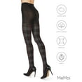 thumbnail image 6 of MeMoi Glasgow Plaid Cotton Blend Sweater Tights - Womens - Female, 5X/6X, Black, 6 of 12