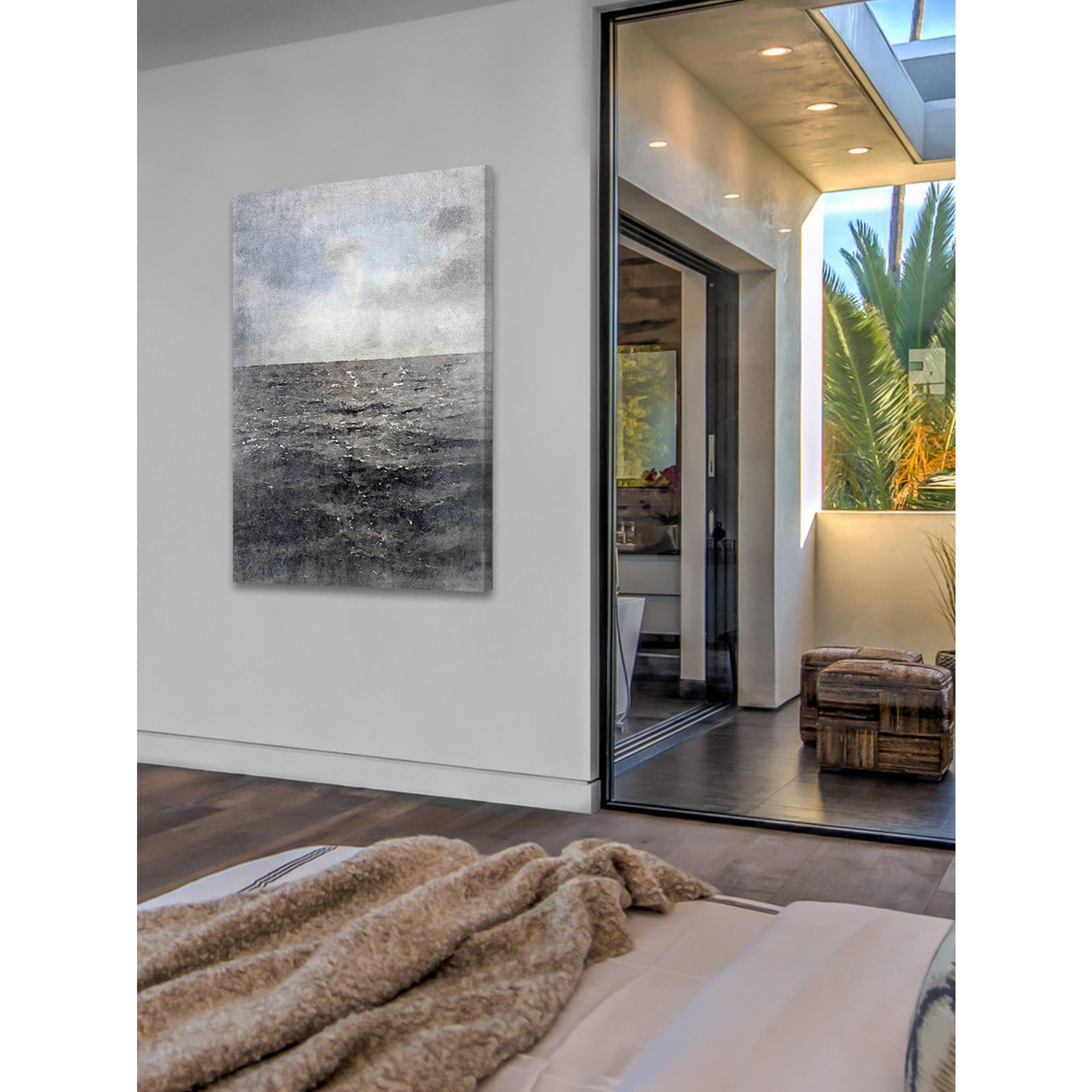 Marmont Hill - "Dark Water" by Irena Orlov Painting Print on Wrapped Canvas