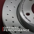 thumbnail image 4 of Brembo Xtra Rear Left or Right Drilled 240mm Brake Disc Rotor for Fiat 500 12-19, 4 of 6