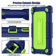 thumbnail image 3 of Soatuto 7" Heavy-Duty Tablet Case with Built-In Kickstand, Navy & Green, 3 of 6