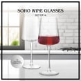 thumbnail image 2 of Artland Soho Optic 14 oz Goblet, Set of 4 - Elegant Design, Versatile Use for Wine, Cocktails, and Beverages, Durable Construction, Great for Gatherings, Easy to Clean, Thoughtful Gift Idea (Clear), 2 of 7