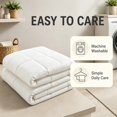 thumbnail image 2 of Soft Fabric Blend Quilted Comforter All Season Cozy Down Alternative Bedding Washable, 2 of 8