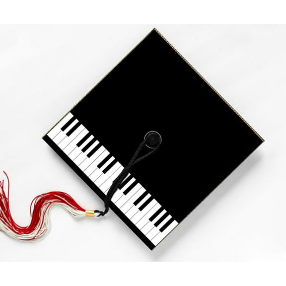 Piano, Musician, Student Pianist, Music Grad, Graduation Cap Topper Decoration, Graduation Gift