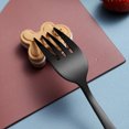 thumbnail image 3 of 4pcs stainless steel creative western tablewareblack fork, 3 of 5
