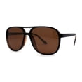 thumbnail image 2 of Antiglare Polarized Mens Classical Retro Racer Plastic Pilots Sunglasses All Brown, 2 of 4