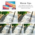 thumbnail image 2 of Balacho Floral Mosaic Boho Patchwork Quilted Faux Wool Area Rug, 4' x 6', Gray, 2 of 8