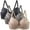 Z3-Multicolor, variant on Karight Push Up Bras for Women Add 2 Cups Sexy Lace Cleavage Extra Padded Plunge Bra Underwire