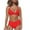 00 # Red, variant on REORIAFEE Women's Sexy Bikini Set Swimsuit Resort Wear Bikini Split Bikini Two Piece Swimsuit Black L