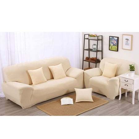 7 Colors Choices Solid Pure Colour Home Couch Slipcover Stretch Sofa Cover 3 Seater Three Seat