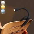 thumbnail image 1 of Boklampa, laddningsbar klämma på läslampa, justerbar ljusstyrka, 1 of 4