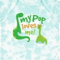thumbnail image 4 of Inktastic My Pop Loves Me Dinosaur Boys Baby Bodysuit, 4 of 5