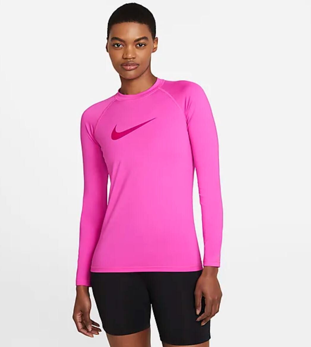 nike long sleeve pink top