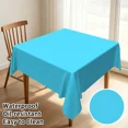 thumbnail image 2 of Tchckioa 52x52 Inch Square Tablecloth,Waterproof Table Cloth for Kitchen,Sky Blue, 2 of 6