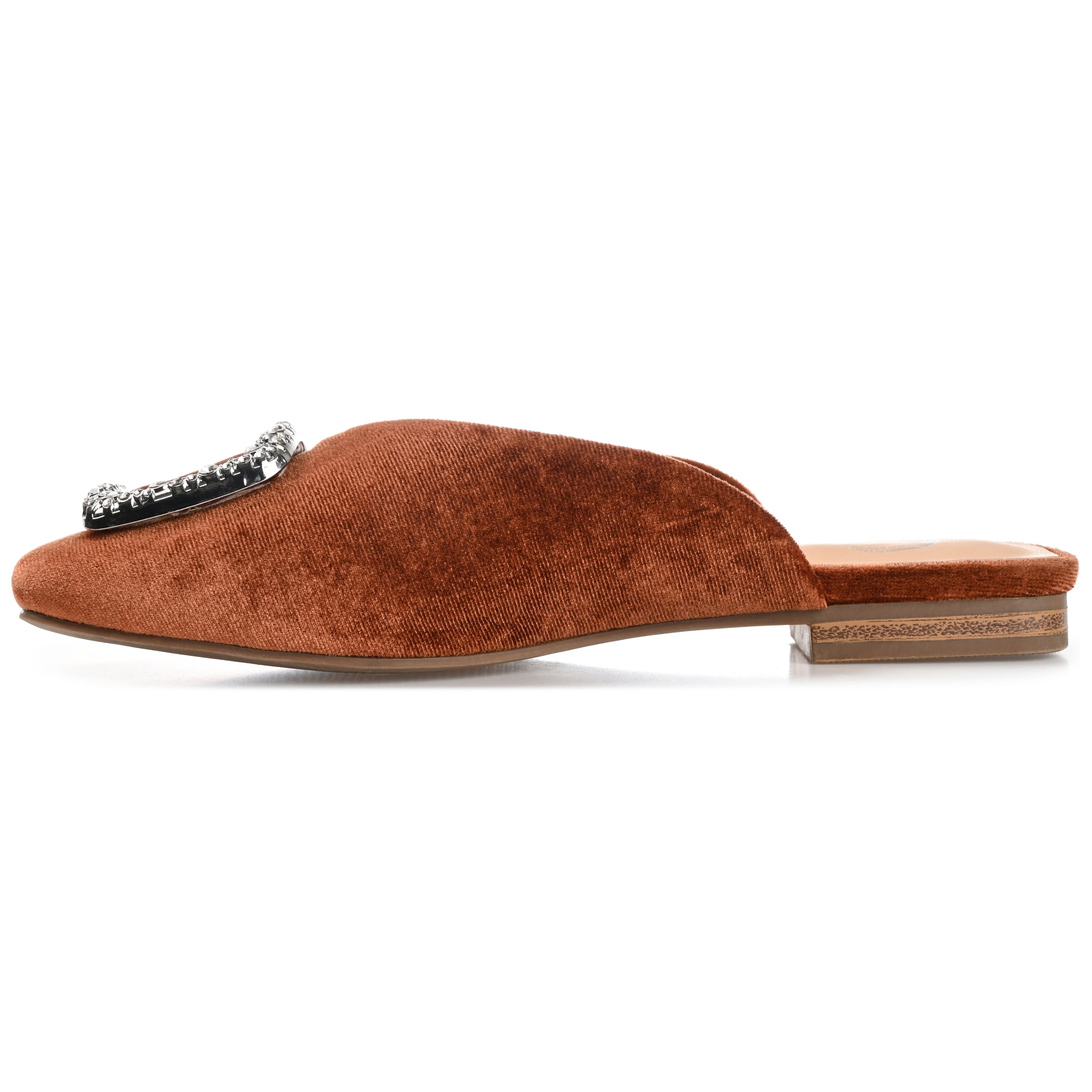 Journee Womens Sonnia Mules Square Toe Slip On Evening Dress Flats